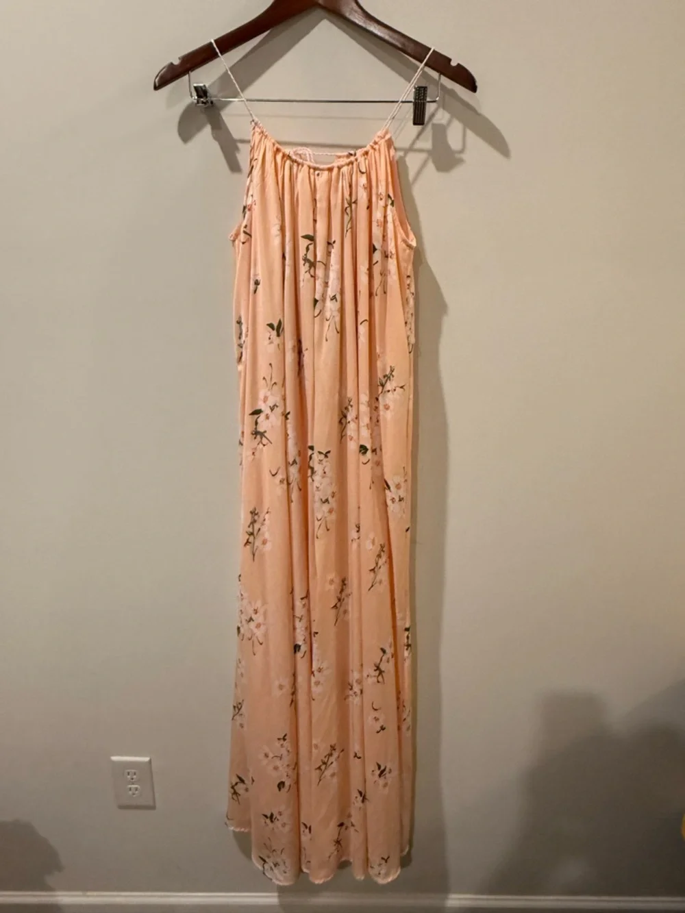 Abercrombie & Fitch Light Pink Floral Maxi Dress Size XS